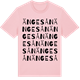 Pink Cotton t-shirt med Ängesån ordlek t-shirt