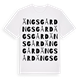 White t-shirt med Ängsgård ordlek t-shirt