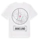 White t-shirt med Annelund t-shirt