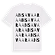 White t-shirt med Ansavaara ordlek t-shirt