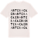 Vintage White t-shirt med Antebacken ordlek t-shirt