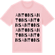 Pink Cotton t-shirt med Antons ordlek t-shirt