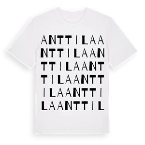 Anttila ordlek t-shirt – ekologisk bomull t-shirt från Pinshirt