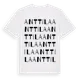 White t-shirt med Anttila ordlek t-shirt