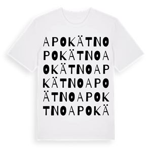 Apokätno ordlek t-shirt – ekologisk bomull t-shirt från Pinshirt