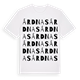 White t-shirt med Árdnas ordlek t-shirt