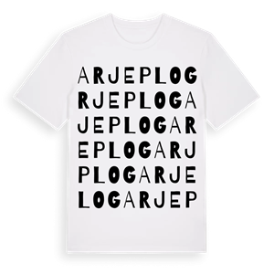 Arjeplog ordlek t-shirt – ekologisk bomull t-shirt från Pinshirt