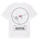 White t-shirt med Arjeplog t-shirt