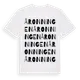 White t-shirt med Åronningen ordlek t-shirt