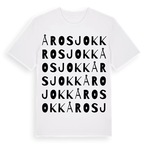 Årosjokk ordlek t-shirt – ekologisk bomull t-shirt från Pinshirt