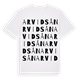 White t-shirt med Arvidsån ordlek t-shirt