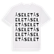 White t-shirt med Åselet ordlek t-shirt