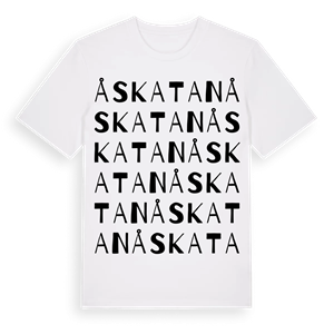 Åskatan ordlek t-shirt – ekologisk bomull t-shirt från Pinshirt
