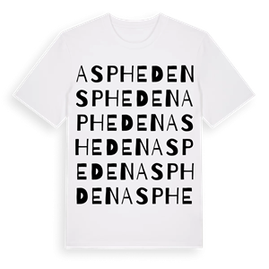 Aspheden ordlek t-shirt – ekologisk bomull t-shirt från Pinshirt