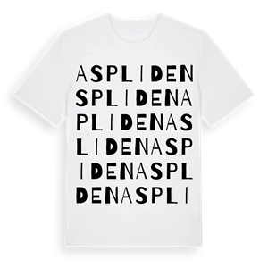 Aspliden ordlek t-shirt – ekologisk bomull t-shirt från Pinshirt