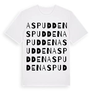 Aspudden ordlek t-shirt – ekologisk bomull t-shirt från Pinshirt