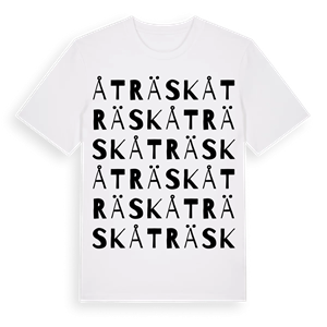 Åträsk ordlek t-shirt – ekologisk bomull t-shirt från Pinshirt