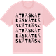 Pink Cotton t-shirt med Åträsk ordlek t-shirt