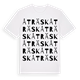 White t-shirt med Åträsk ordlek t-shirt