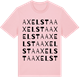 Pink Cotton t-shirt med Axelsta ordlek t-shirt