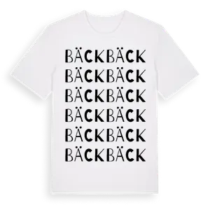 Bäck ordlek t-shirt – ekologisk bomull t-shirt från Pinshirt