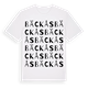 White t-shirt med Bäckås ordlek t-shirt