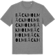 Mid Heather Gray t-shirt med Bäckholm ordlek t-shirt