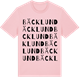 Pink Cotton t-shirt med Bäcklund ordlek t-shirt