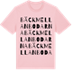 Pink Cotton t-shirt med Bäckmellanbodarna ordlek t-shirt