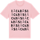 Pink Cotton t-shirt med Bäcknäs ordlek t-shirt