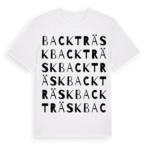 Backträsk ordlek t-shirt – ekologisk bomull t-shirt från Pinshirt