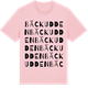 Pink Cotton t-shirt med Bäckudden ordlek t-shirt