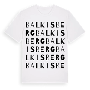 Balkisberg ordlek t-shirt – ekologisk bomull t-shirt från Pinshirt