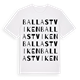 White t-shirt med Ballastviken ordlek t-shirt