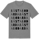 Mid Heather Gray t-shirt med Båstabodarna ordlek t-shirt