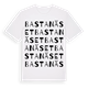 White t-shirt med Bastanäset ordlek t-shirt