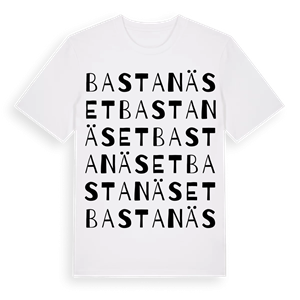 Bastanäset ordlek t-shirt – ekologisk bomull t-shirt från Pinshirt