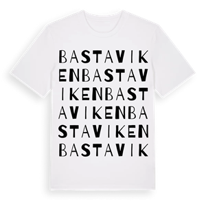 Bastaviken ordlek t-shirt – ekologisk bomull t-shirt från Pinshirt