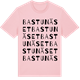 Pink Cotton t-shirt med Bastunäset ordlek t-shirt