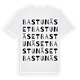 Bastunäset ordlek t-shirt
