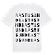 White t-shirt med Bastusund ordlek t-shirt