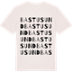 Vintage White t-shirt med Bastusund ordlek t-shirt