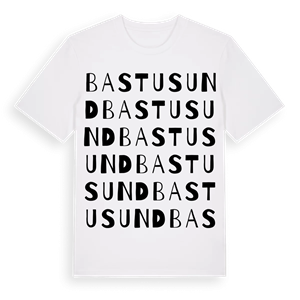 Bastusund ordlek t-shirt – ekologisk bomull t-shirt från Pinshirt