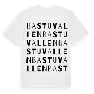 Bastuvallen ordlek t-shirt – ekologisk bomull t-shirt från Pinshirt