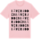 Pink Cotton t-shirt med Bäverudden ordlek t-shirt