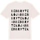 Vintage White t-shirt med Benbrytekojan ordlek t-shirt