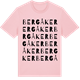 Pink Cotton t-shirt med Bergåker ordlek t-shirt