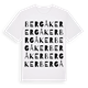 White t-shirt med Bergåker ordlek t-shirt