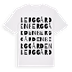 White t-shirt med Berggården ordlek t-shirt