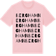 Pink Cotton t-shirt med Berghamn ordlek t-shirt